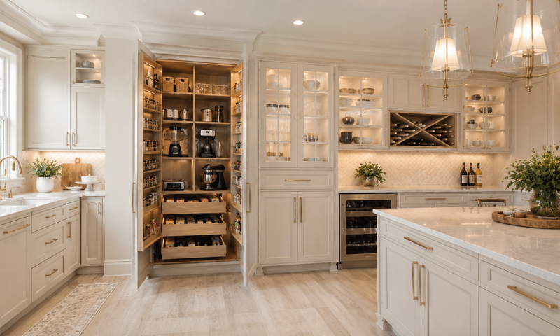 Custom Pantry Design & Kitchen Cabinet Systems